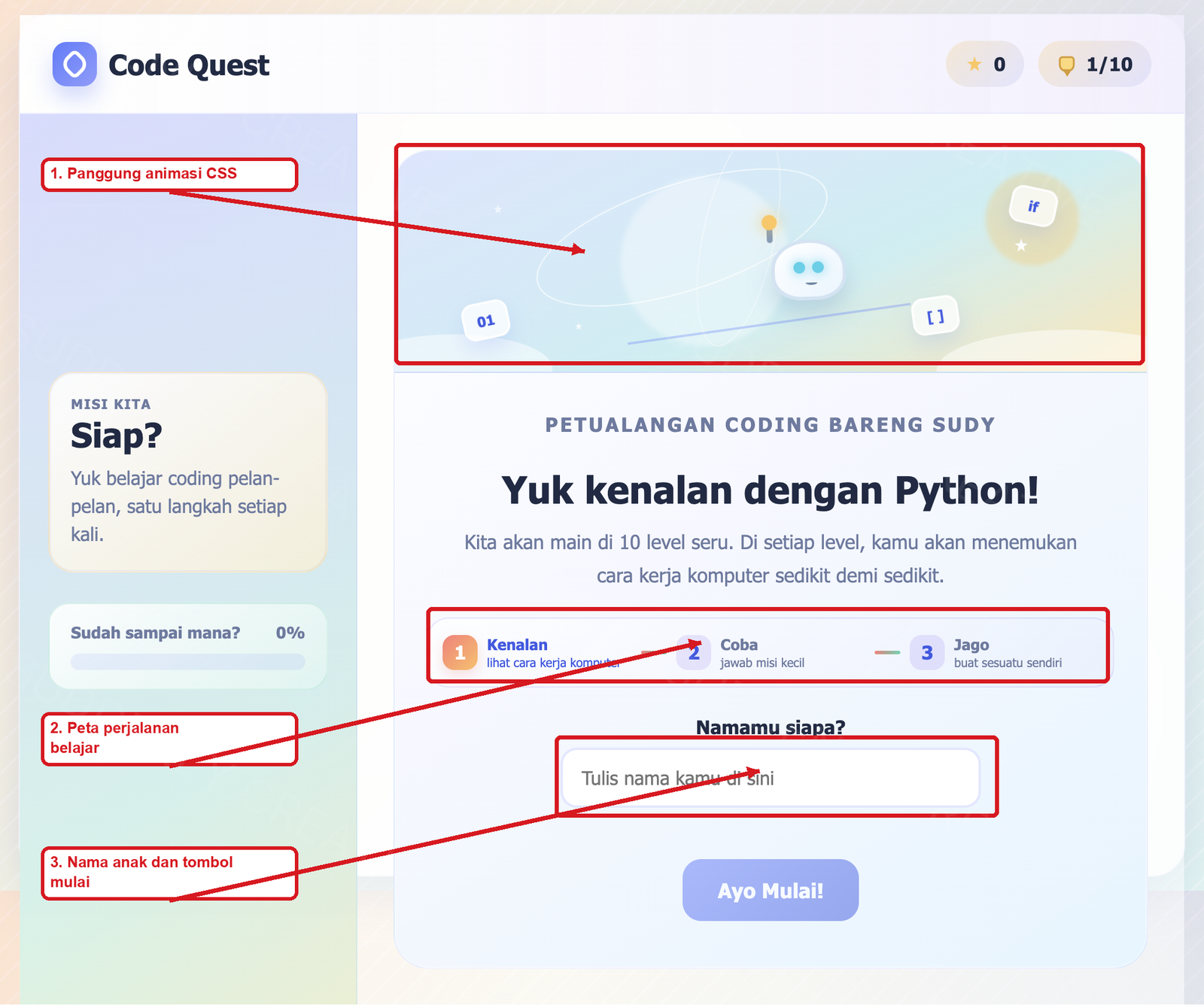 Quiz Anak Belajar Pemograman Python